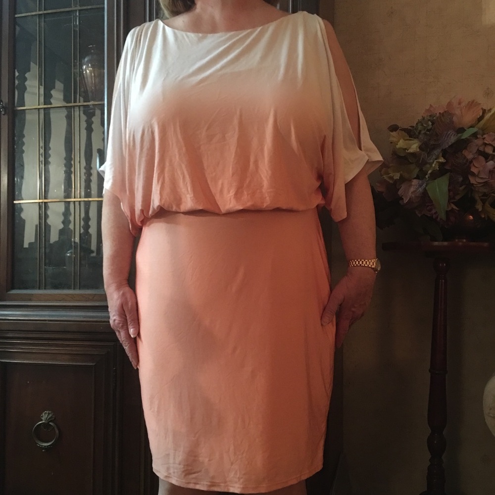 VIctoria’s Secret White to Orange Ombre Dress